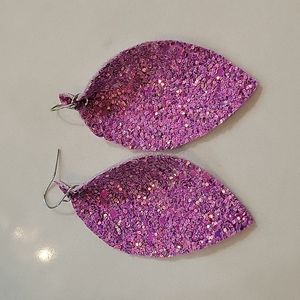 Purple earrings